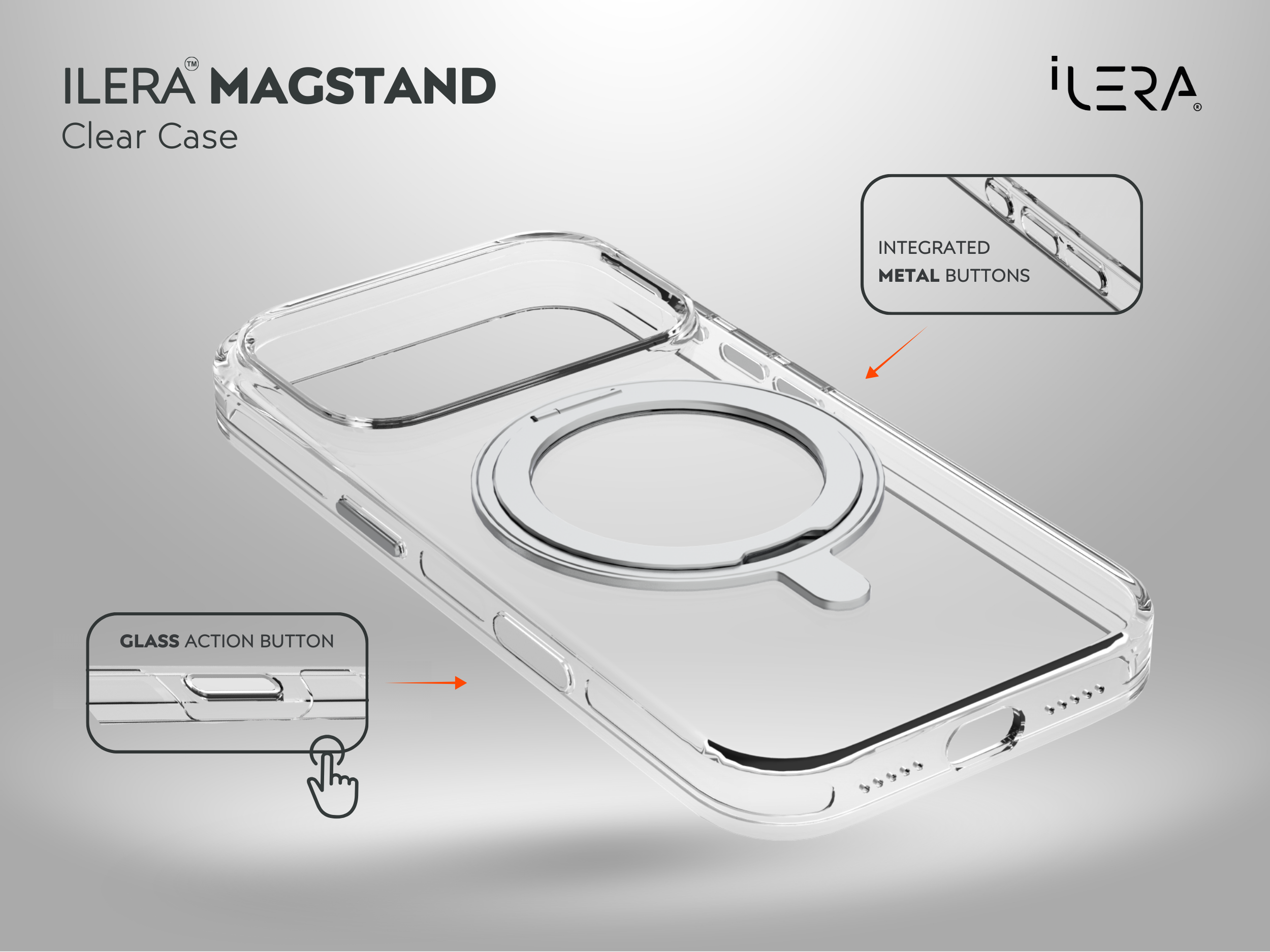 MagStand Clear Case
