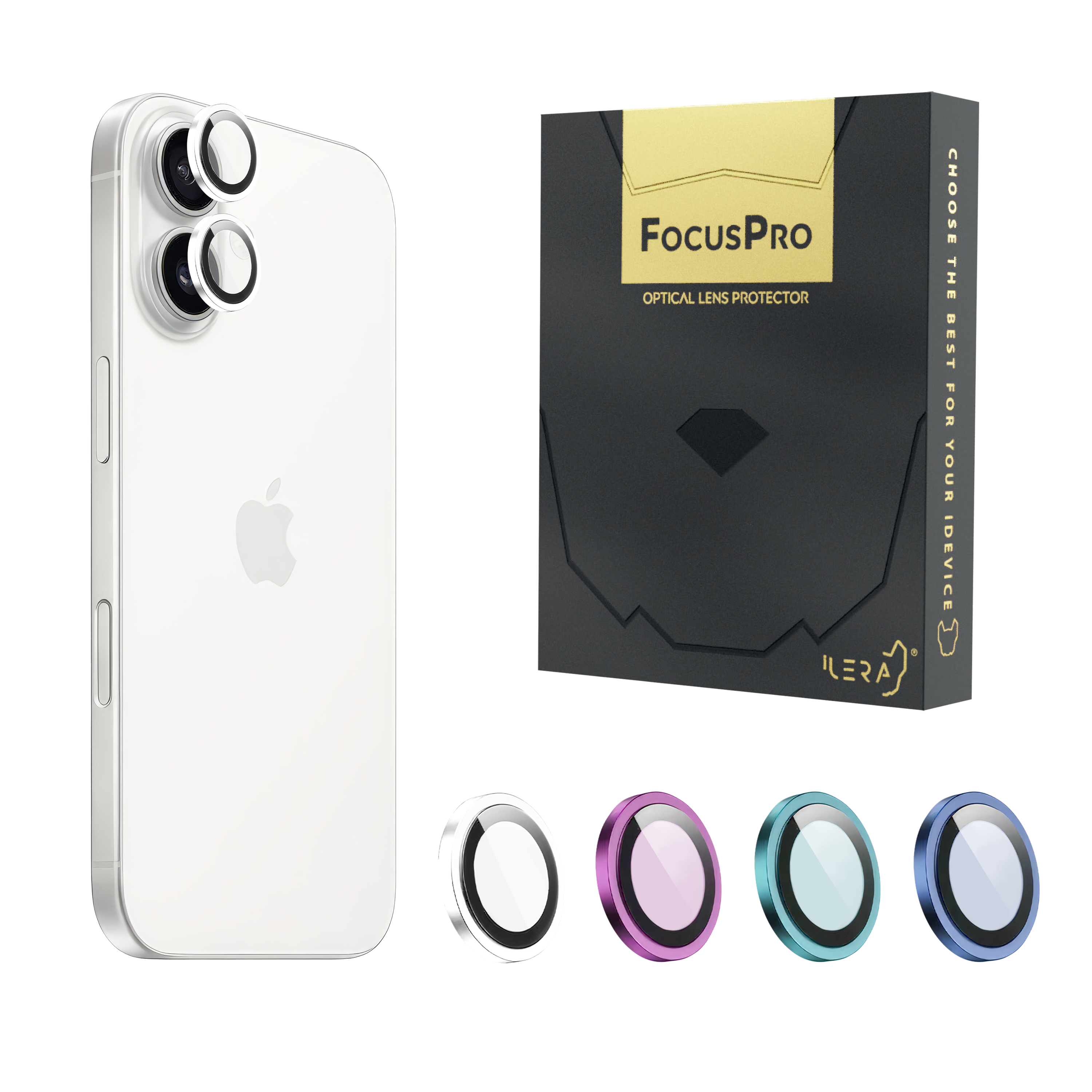 FocusPro Lens for camera iP 16 / 16 Plus, White