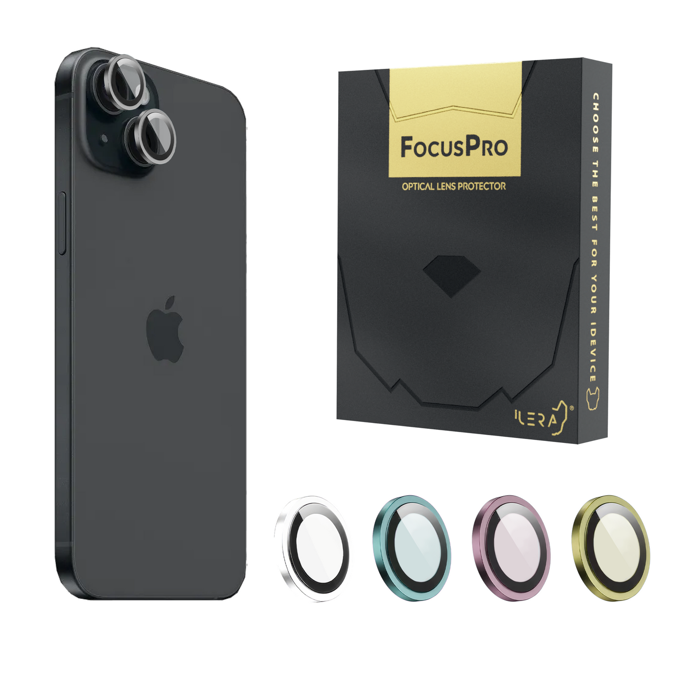 FocusPro Lens for camera iP 15 / 15 Plus, Black