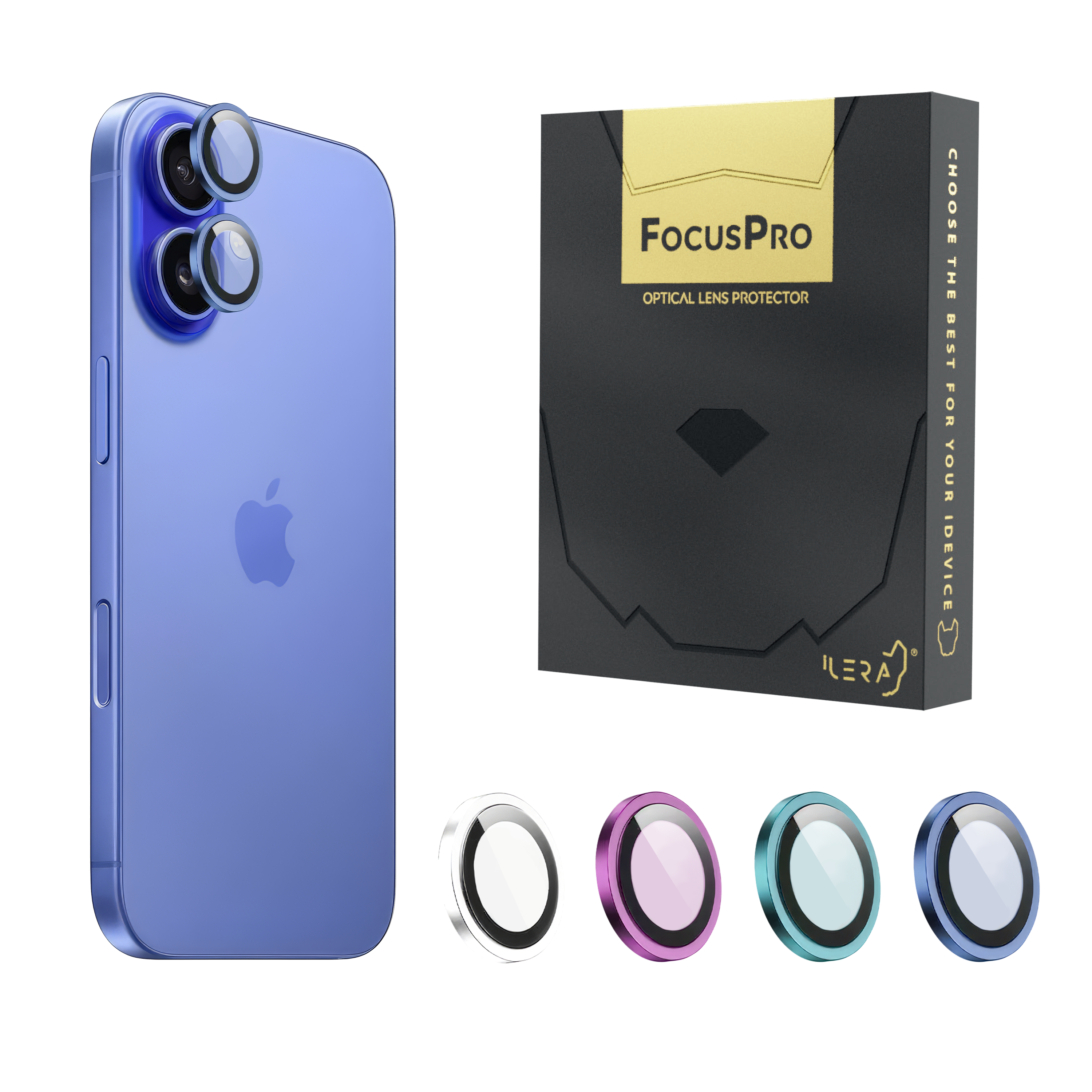 FocusPro Lens for camera iP 16 / 16 Plus, Blue