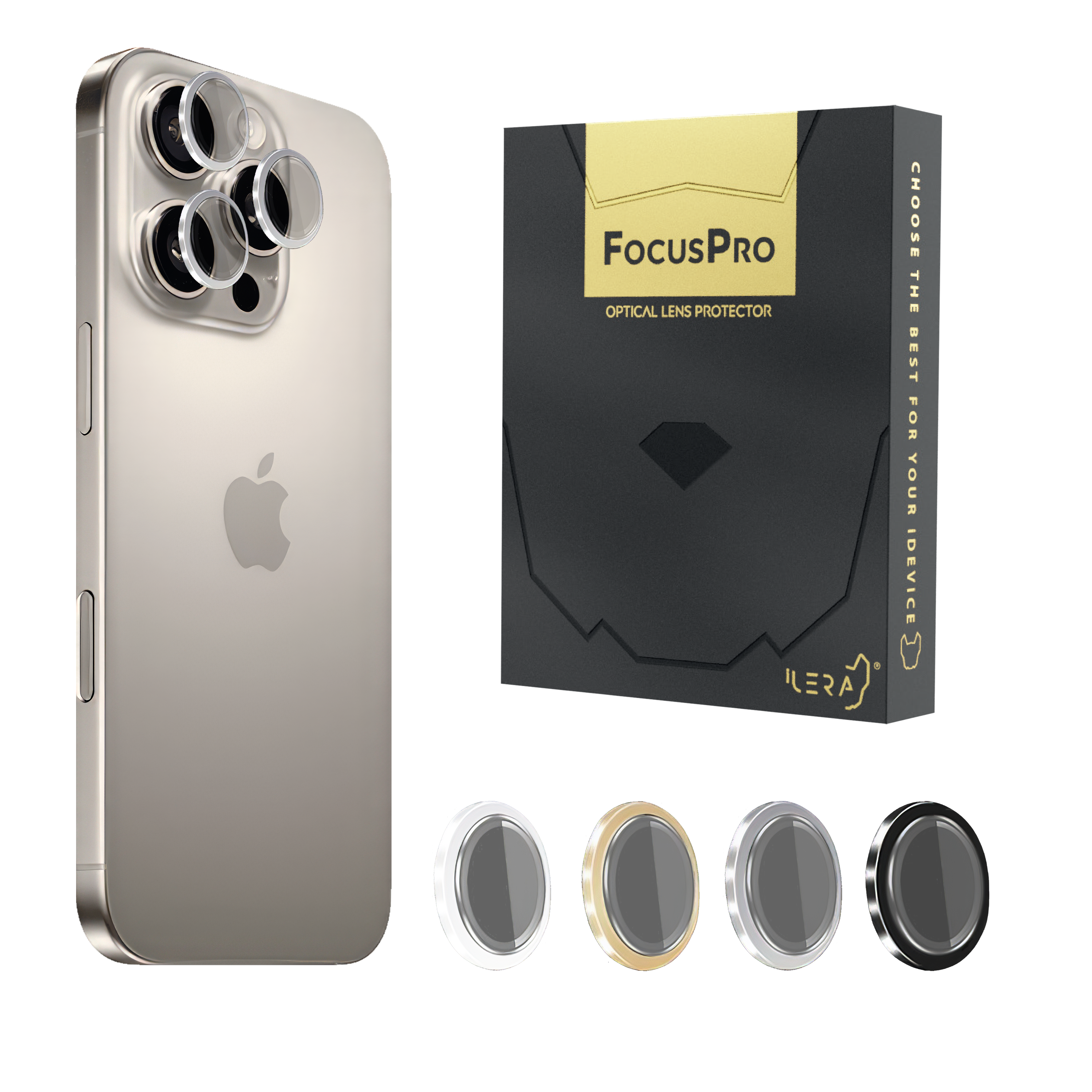 FocusPro Lens for camera foriPhone 16 Pro / 16 Pro Max Natural Titanium