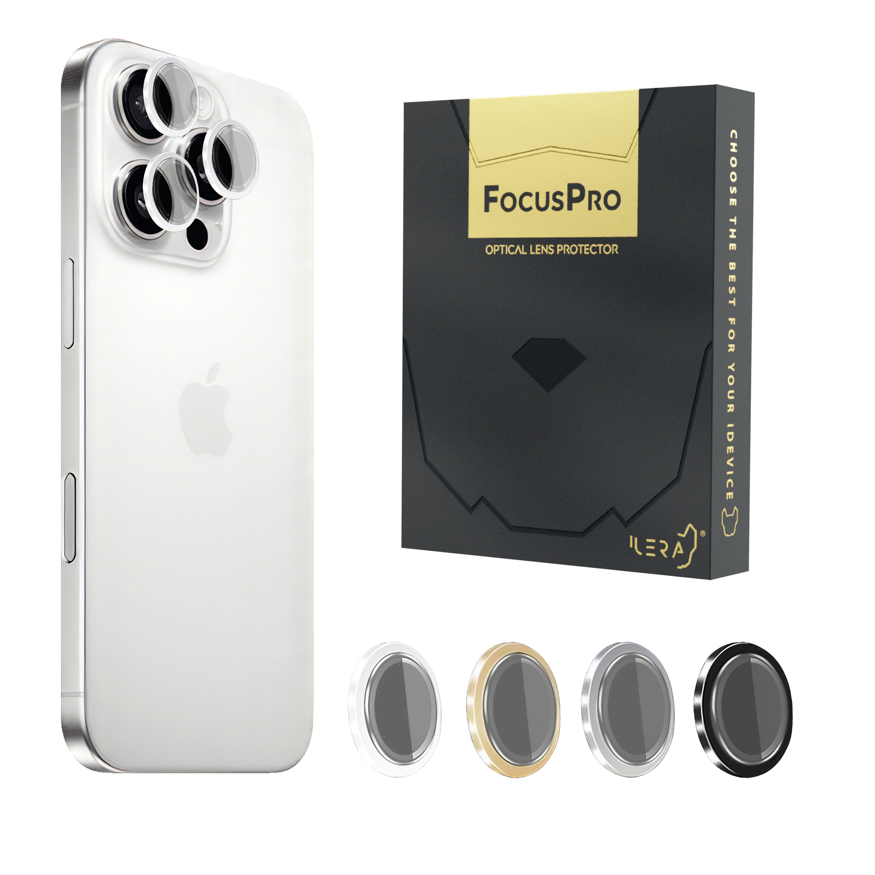 FocusPro Lens for camera foriPhone 16 Pro / 16 Pro Max Crystals